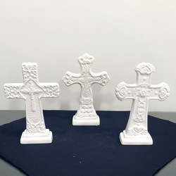 White Ceramic Cross in Savannah, MO and St. Joseph, MO